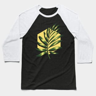 Green Palm Leaf Baseball T-Shirt